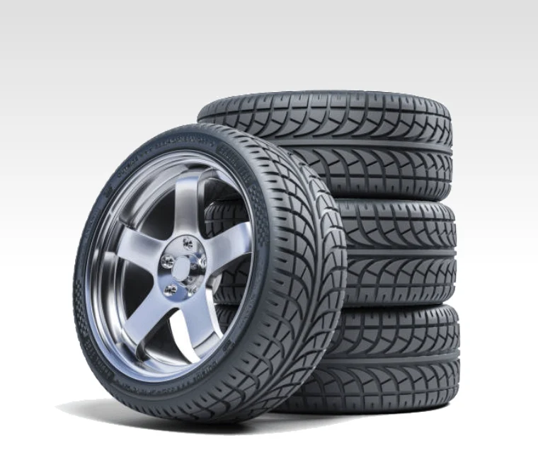 A set of new passenger vehicle tires