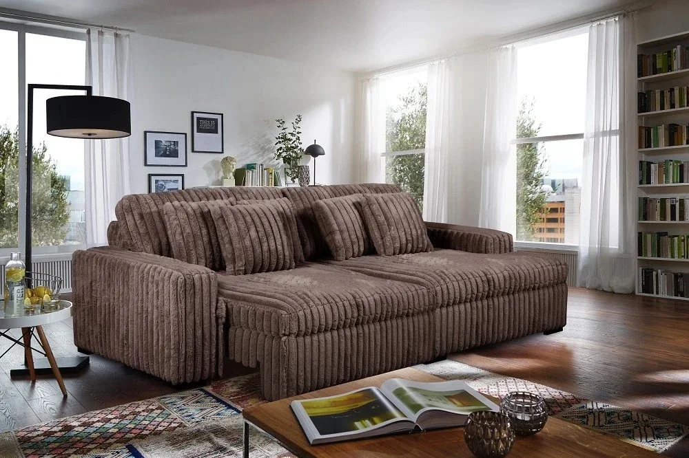 Slider Chaise Sectional | Chocolate