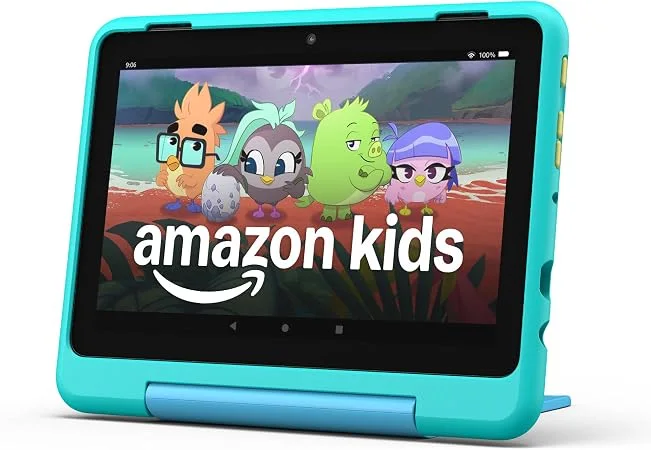 Amazon Fire HD 8 Kids Pro tablet, slim case, 64GB