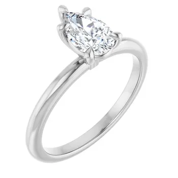 3/4 CT Pear 14K Gold