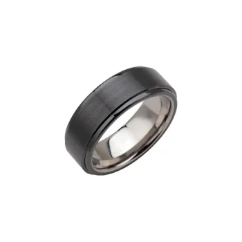 Tungsten Stepped-Edge 8mm Band