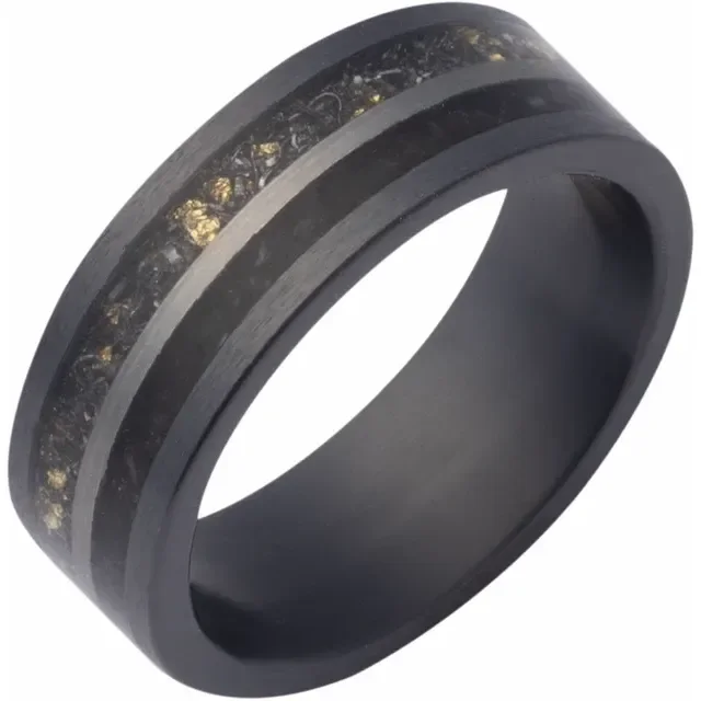 Zirconium 8mm Comfort-Fit Band