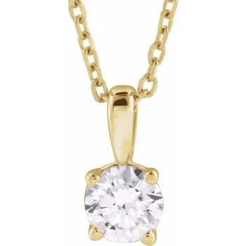 1/2 CT Yellow Gold Diamond Necklace