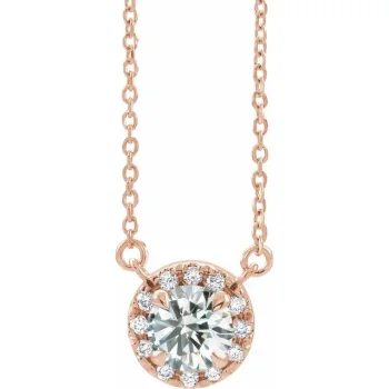 1/5 CTW Rose Gold Diamond French-Set Necklace