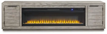 Naydell 92" TV Stand with Electric Fireplace