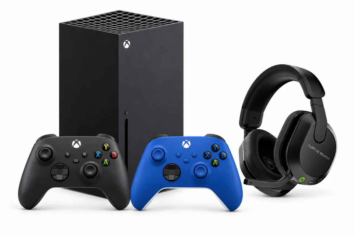 Xbox Series X Disc Bundle – 2 Controllers + Turtle Beach Headset